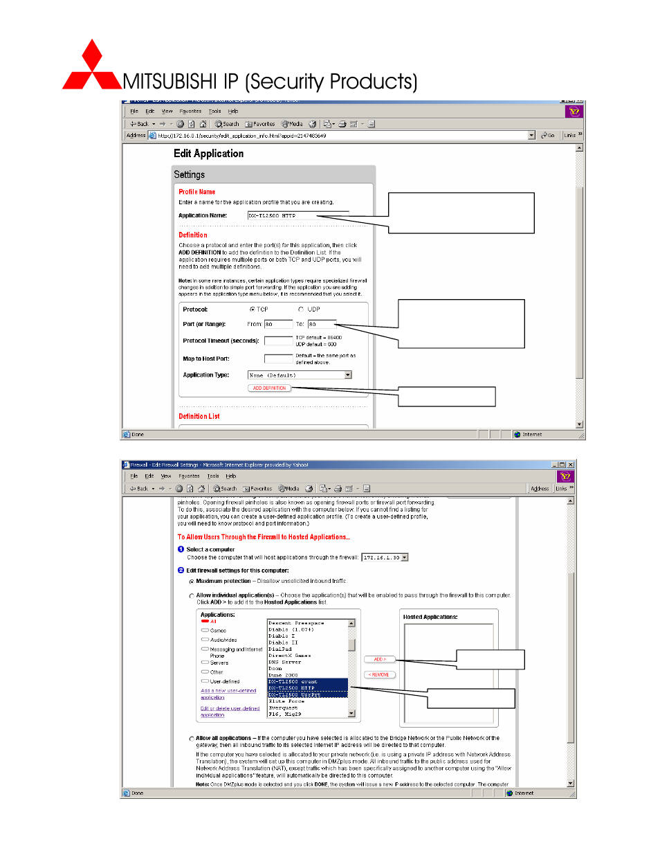 Mitsubishi ip (security products) | MITSUBISHI ELECTRIC DX-TL2500U User Manual | Page 10 / 11