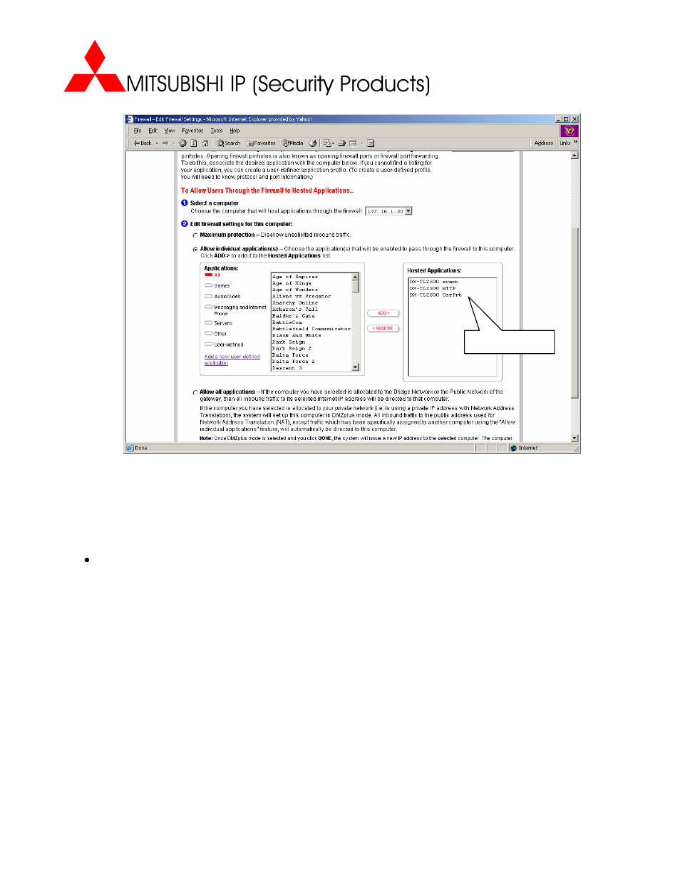 Mitsubishi ip (security products) | MITSUBISHI ELECTRIC DX-TL2500U User Manual | Page 11 / 11