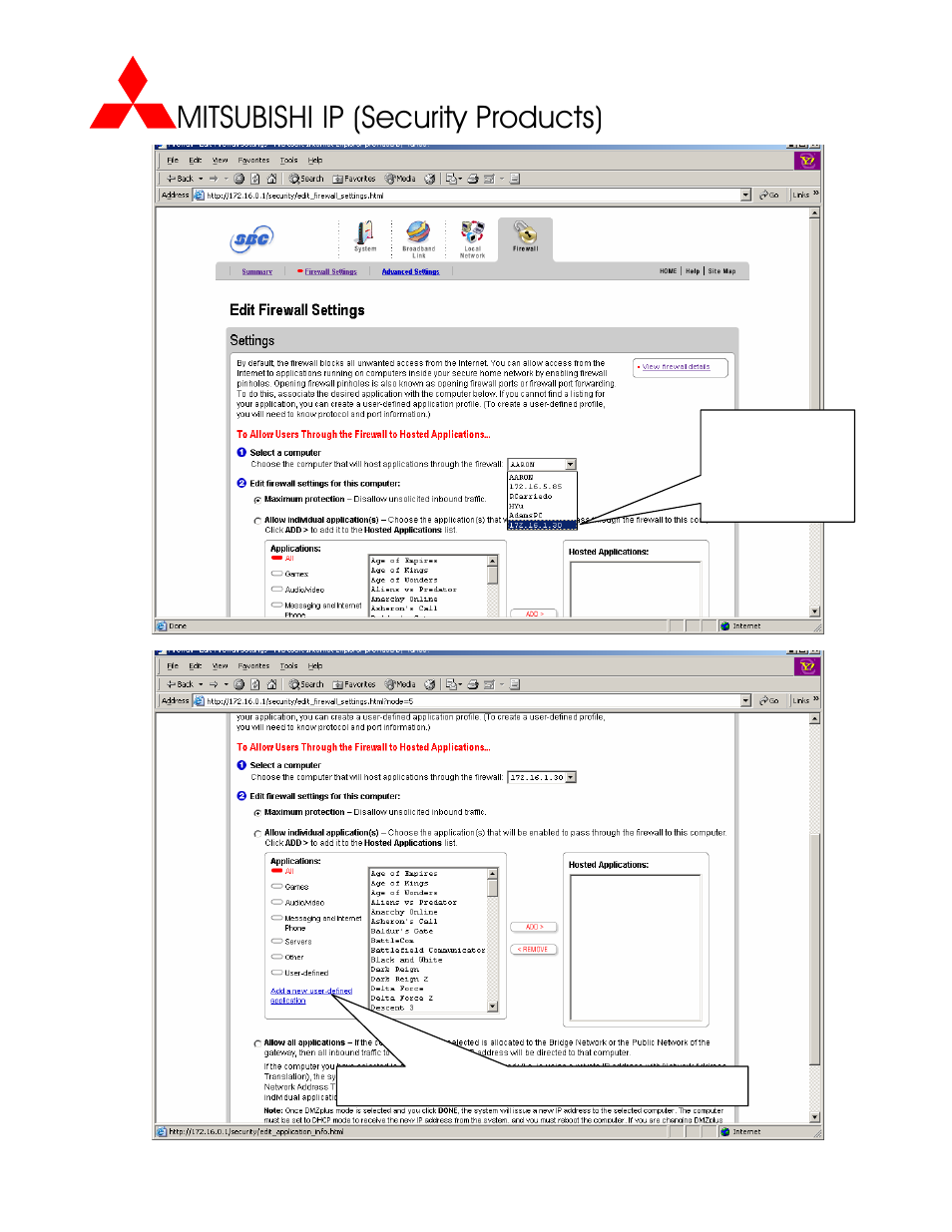 Mitsubishi ip (security products) | MITSUBISHI ELECTRIC DX-TL2500U User Manual | Page 7 / 11