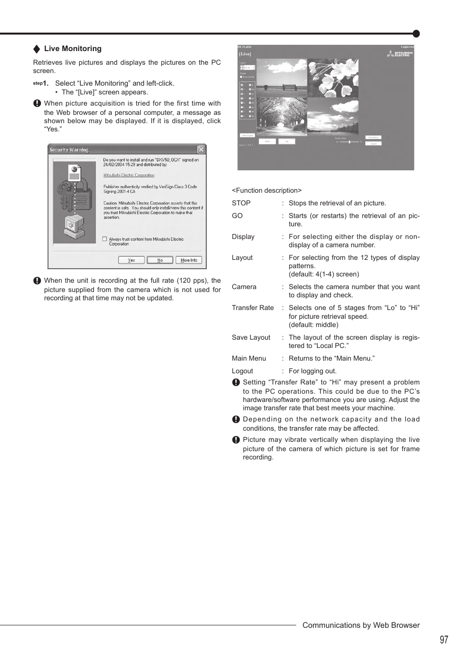 MITSUBISHI ELECTRIC DX-TL4516U User Manual | Page 100 / 131