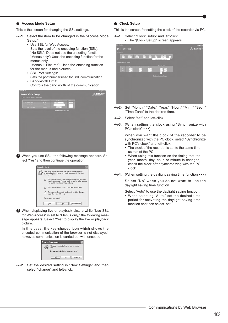 MITSUBISHI ELECTRIC DX-TL4516U User Manual | Page 106 / 131