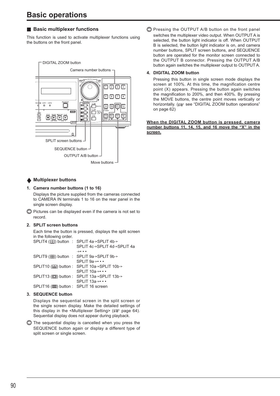 Basic operations | MITSUBISHI ELECTRIC DX-TL4516U User Manual | Page 93 / 131