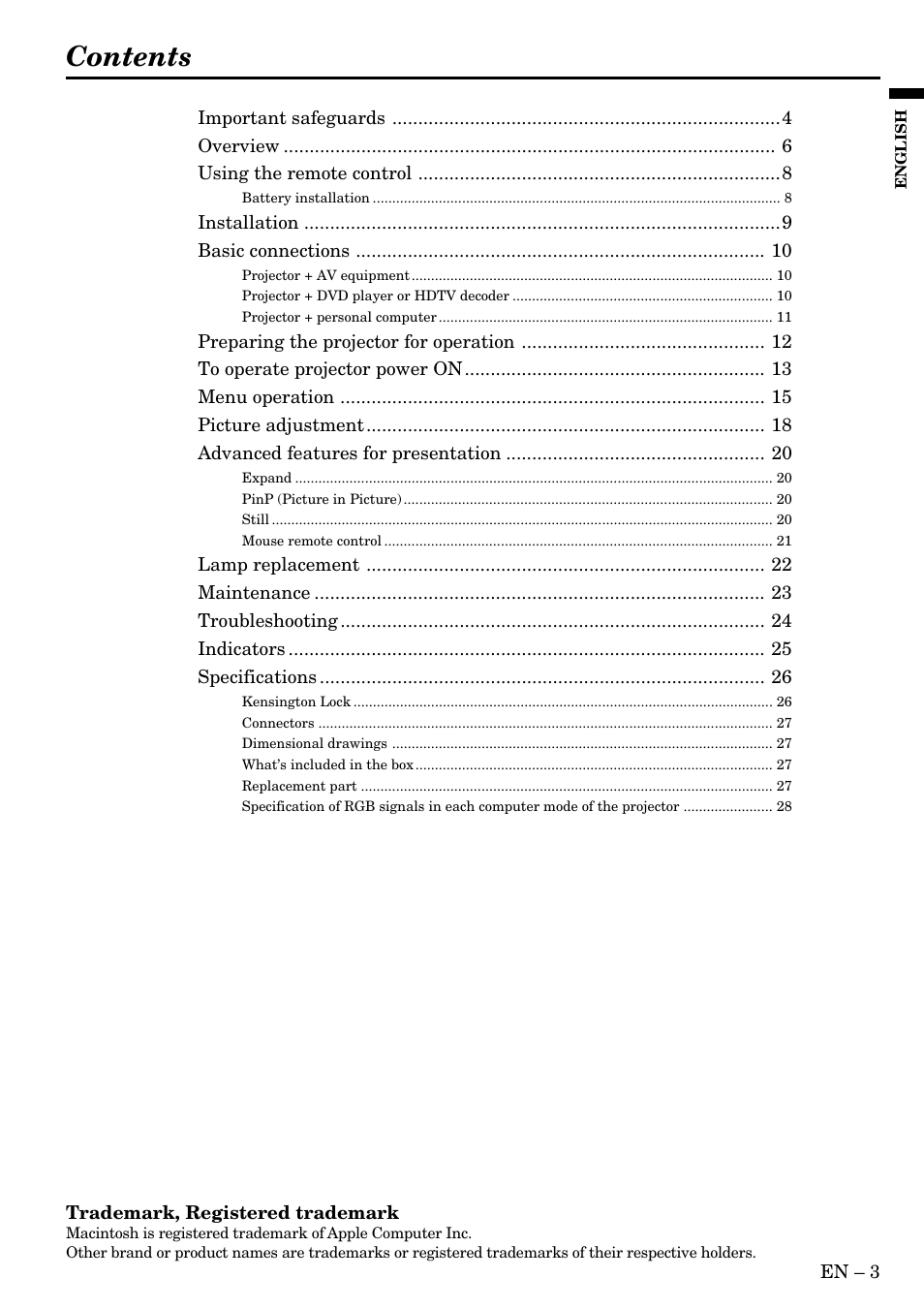 MITSUBISHI ELECTRIC XL2 User Manual | Page 3 / 28