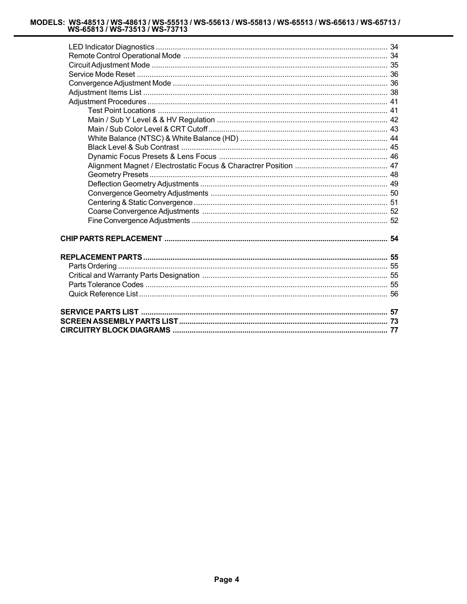 MITSUBISHI ELECTRIC WS-48513 User Manual | Page 4 / 86