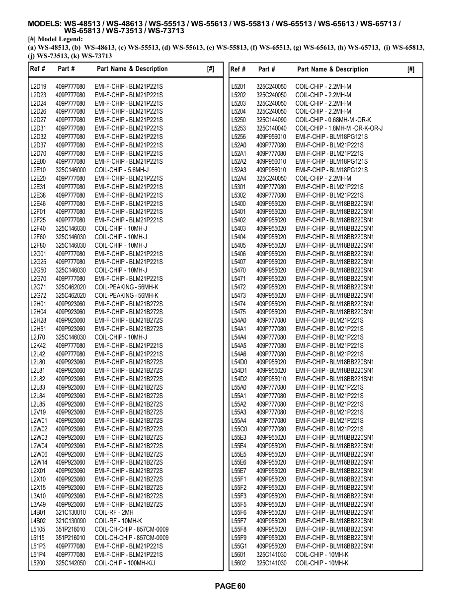 MITSUBISHI ELECTRIC WS-48513 User Manual | Page 60 / 86