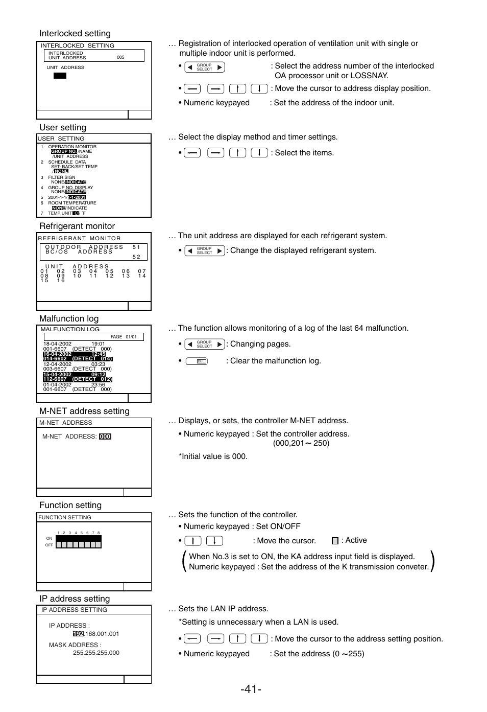 MITSUBISHI ELECTRIC G-50A User Manual | Page 43 / 46