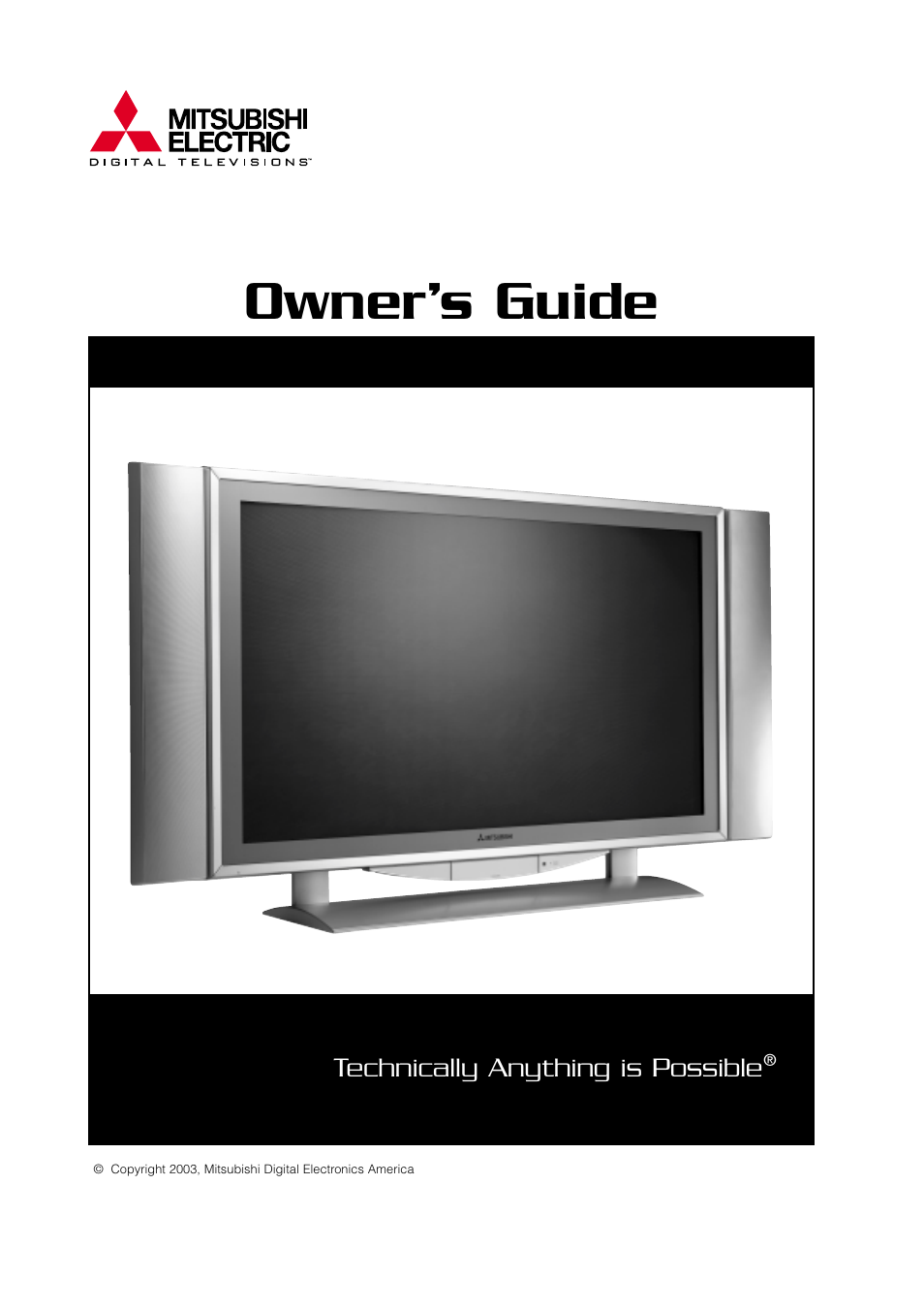 MITSUBISHI ELECTRIC PD-4225S User Manual | 52 pages