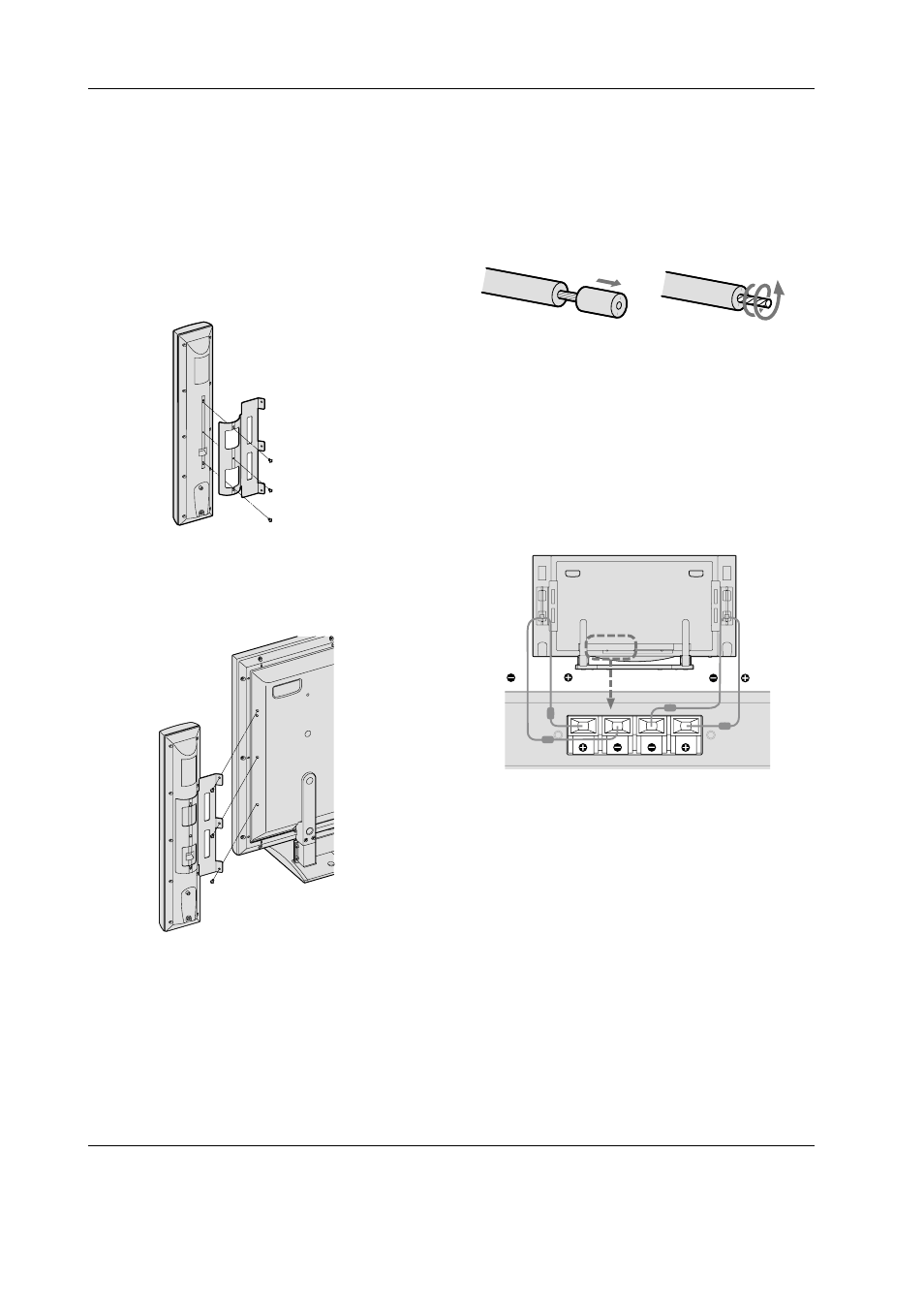 Matching speaker installation | MITSUBISHI ELECTRIC PD-4225S User Manual | Page 14 / 52