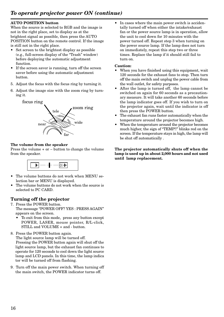 MITSUBISHI ELECTRIC LVP-X120A User Manual | Page 16 / 44