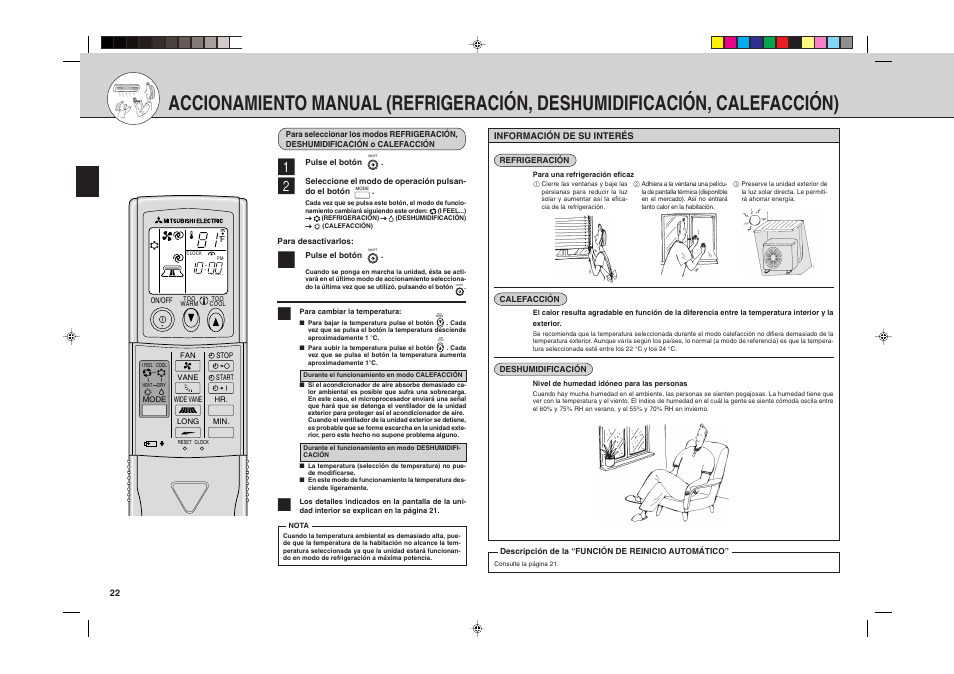 MITSUBISHI ELECTRIC MSH24WN User Manual | Page 22 / 32