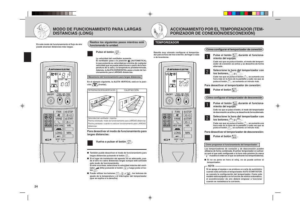 MITSUBISHI ELECTRIC MSH24WN User Manual | Page 24 / 32