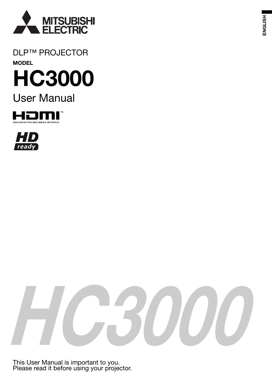 MITSUBISHI ELECTRIC HC3000 User Manual | 40 pages