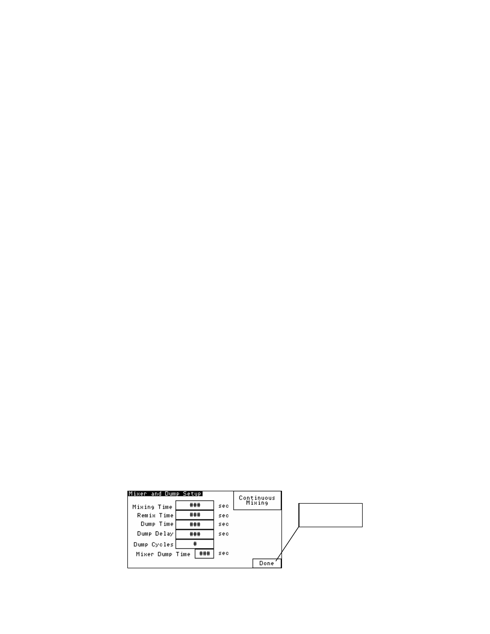 Mixer and dump setup | MITSUBISHI ELECTRIC 882.00273.00 User Manual | Page 54 / 101