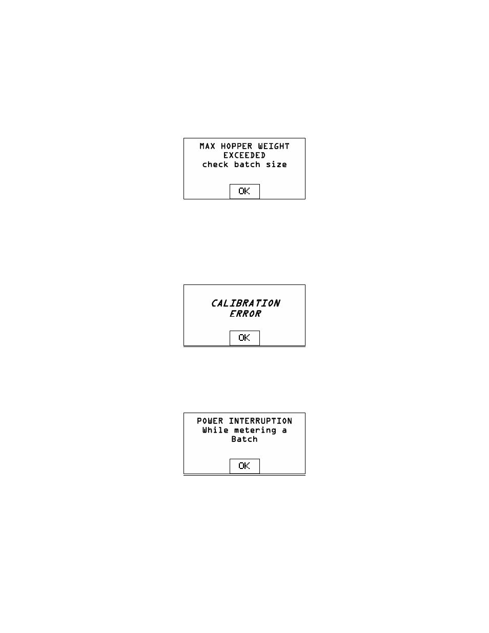 Calibration error | MITSUBISHI ELECTRIC 882.00273.00 User Manual | Page 57 / 101