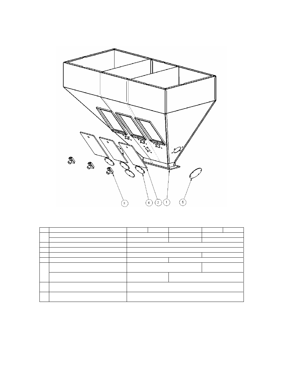 Hopper sub-assembly | MITSUBISHI ELECTRIC 882.00273.00 User Manual | Page 77 / 101