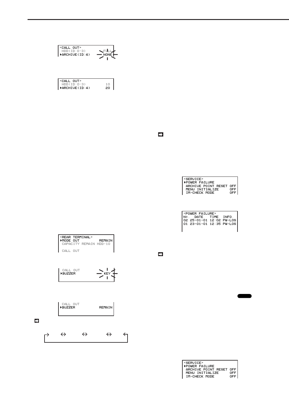 Various settings (continued), Service menu setting | MITSUBISHI ELECTRIC DX-TL1600EM User Manual | Page 28 / 86