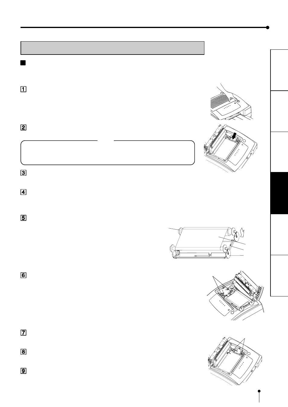 Installation of ink sheet | MITSUBISHI ELECTRIC CP3020DE User Manual | Page 12 / 23