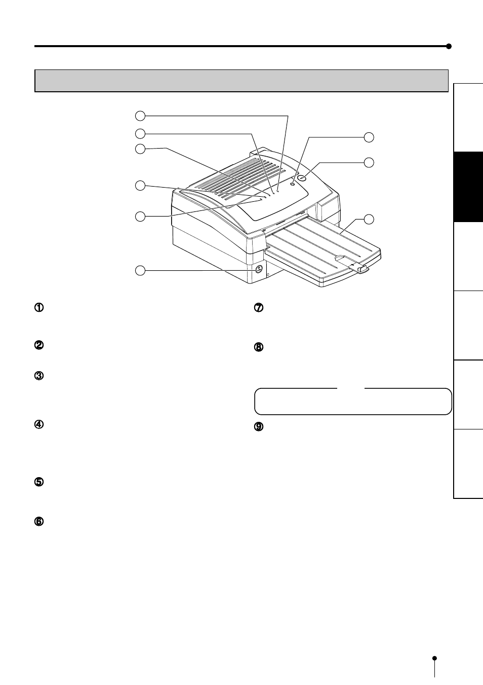 Features & functions, Front panel | MITSUBISHI ELECTRIC CP3020DE User Manual | Page 8 / 23