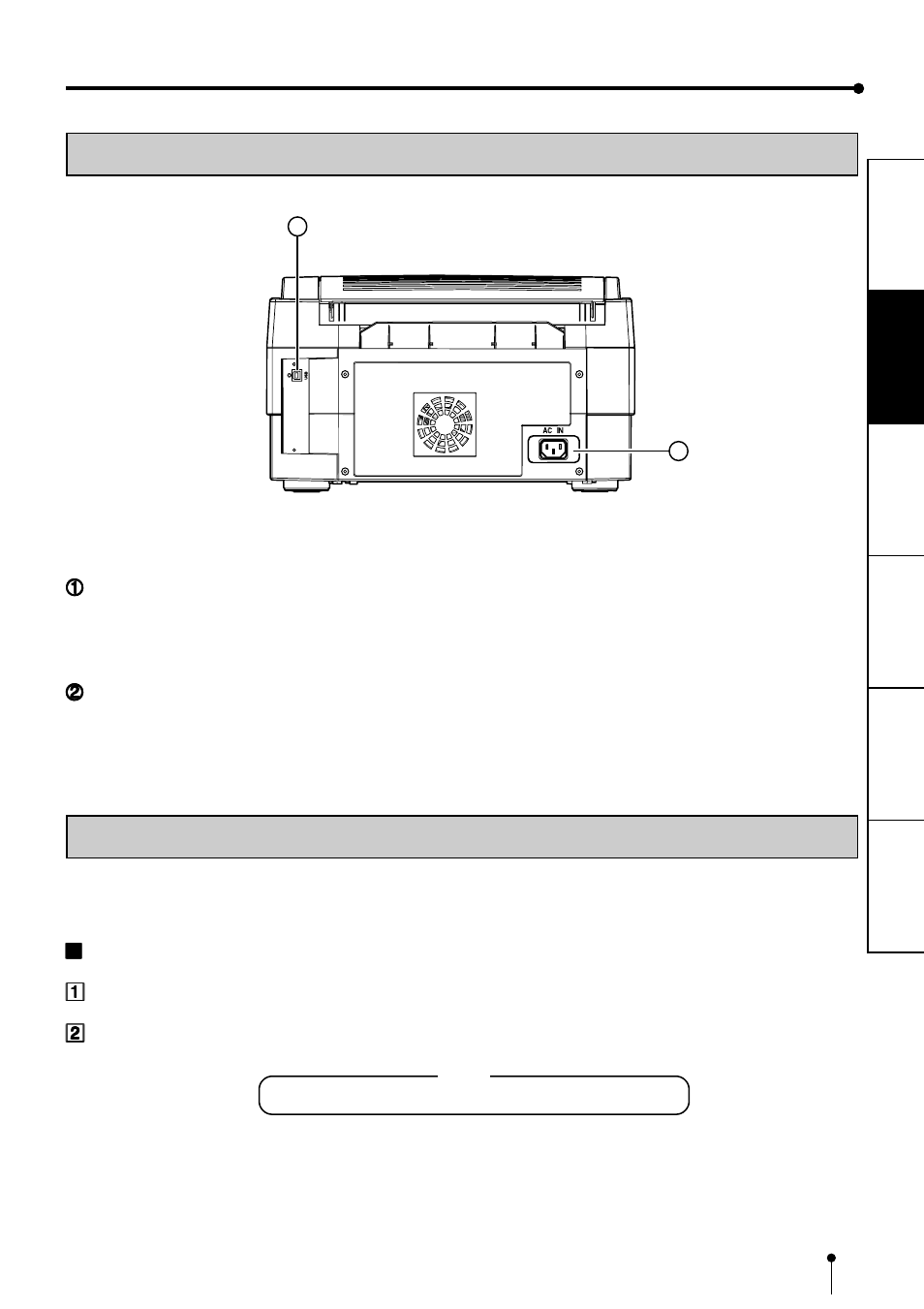 Rear panel | MITSUBISHI ELECTRIC CP3020DE User Manual | Page 9 / 23