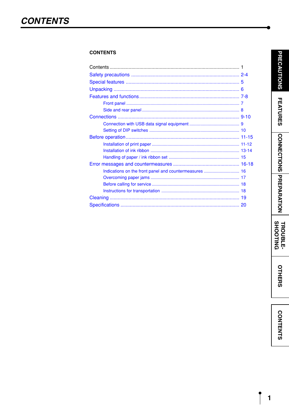 MITSUBISHI ELECTRIC CP9600DW-S User Manual | Page 4 / 24