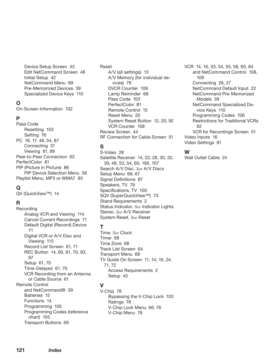 MITSUBISHI ELECTRIC WD-62628 User Manual | Page 121 / 124