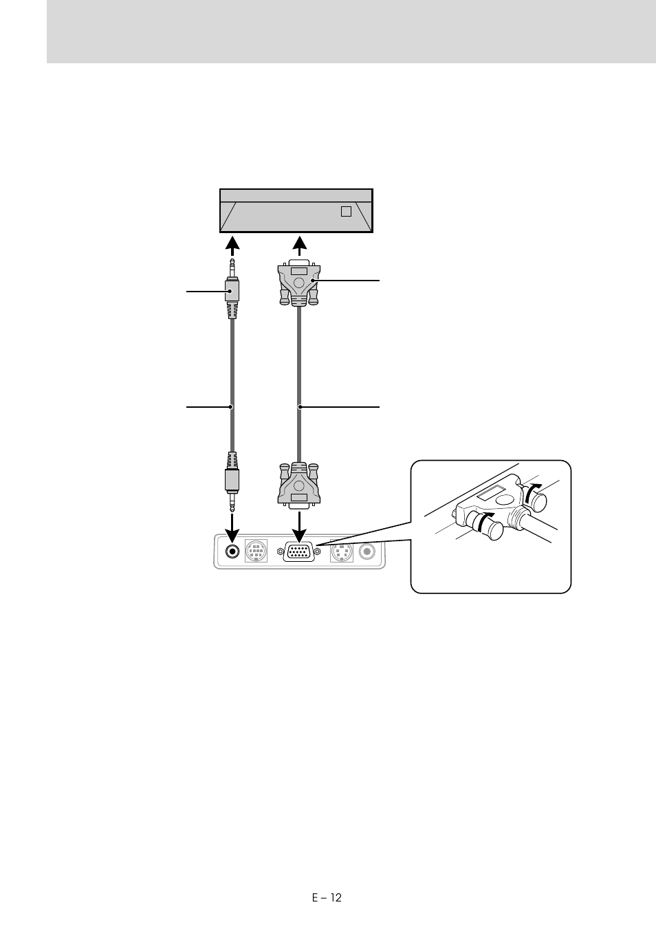 E – 12, Rear panel jacks of this device | MITSUBISHI ELECTRIC LVP-X30U User Manual | Page 14 / 38