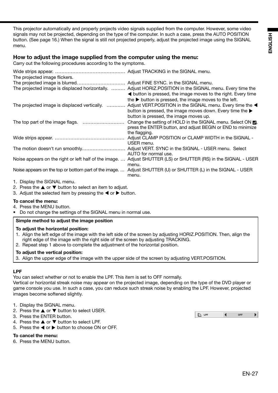 MITSUBISHI ELECTRIC XD2000 User Manual | Page 27 / 41