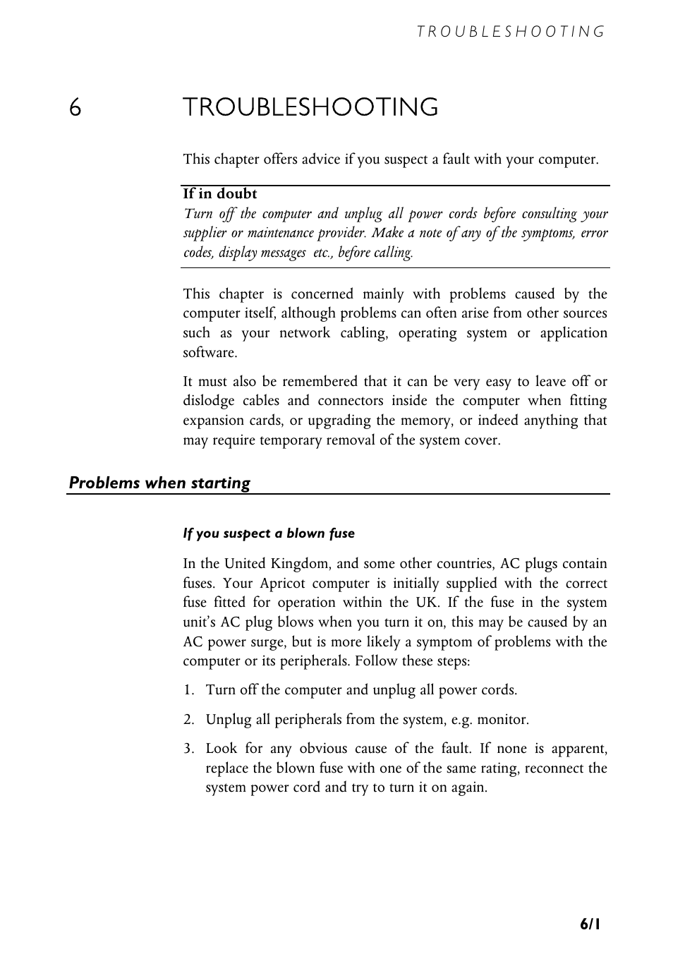 6troubleshooting | MITSUBISHI ELECTRIC MS540 User Manual | Page 45 / 77