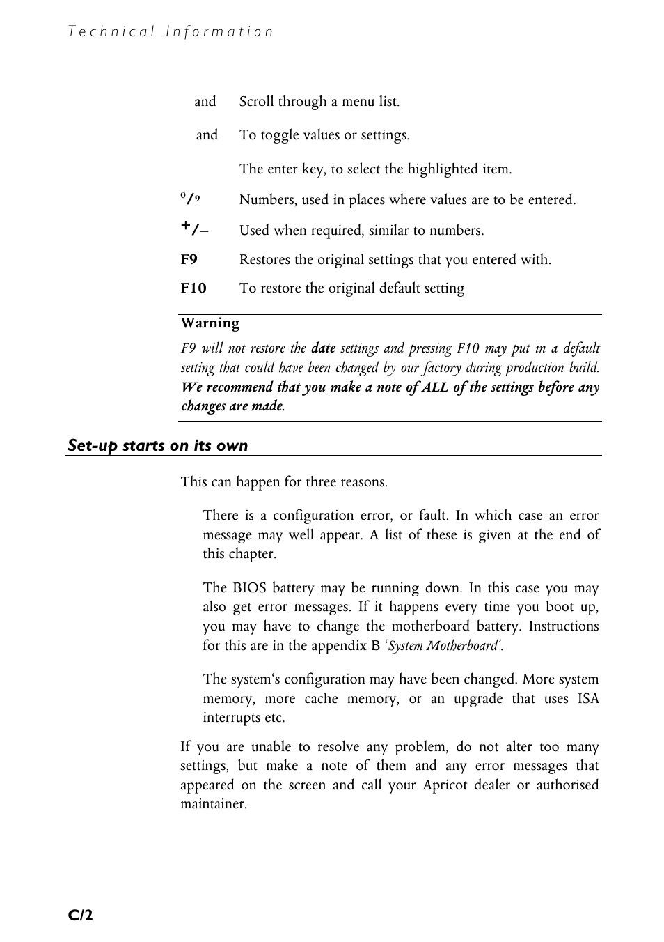 Set-up starts on its own | MITSUBISHI ELECTRIC MS540 User Manual | Page 67 / 77