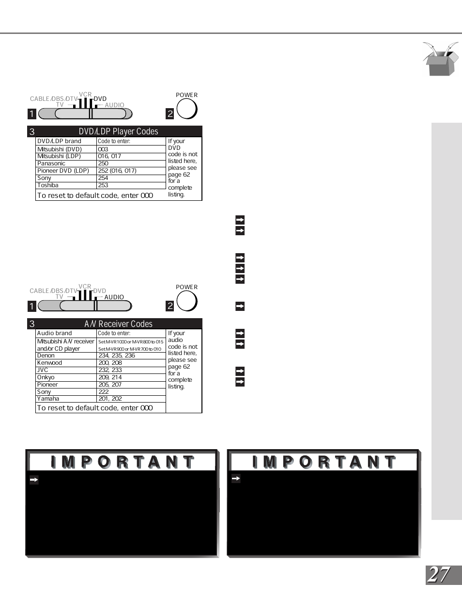 MITSUBISHI ELECTRIC WS-65908 User Manual | Page 27 / 68