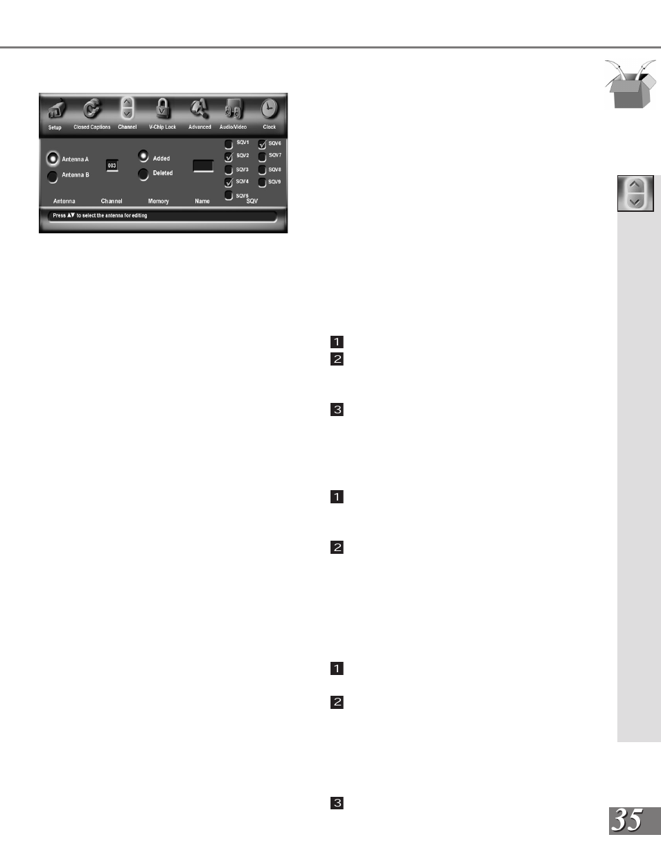 MITSUBISHI ELECTRIC WS-65908 User Manual | Page 35 / 68