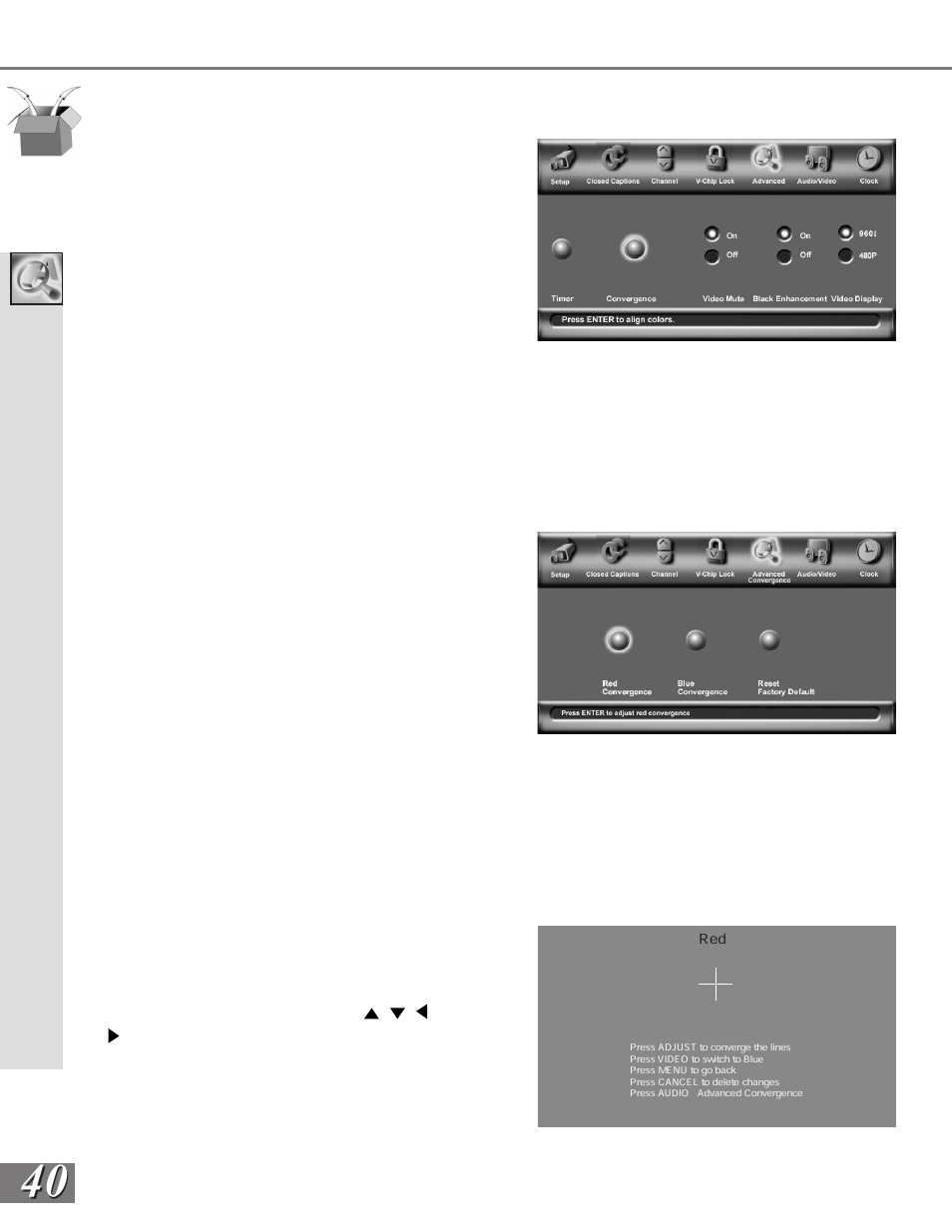 MITSUBISHI ELECTRIC WS-65908 User Manual | Page 40 / 68