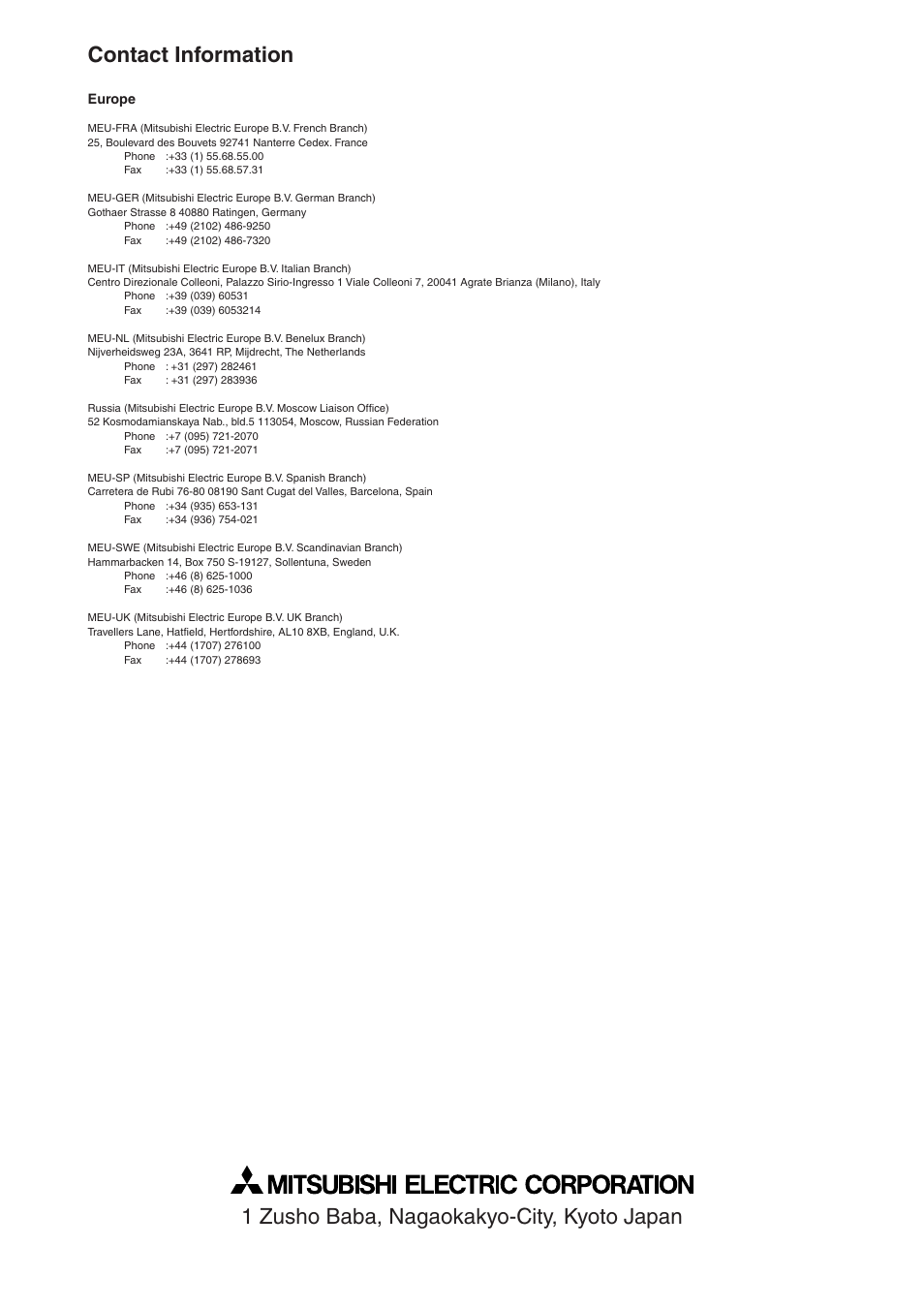 MITSUBISHI ELECTRIC somesortoftv VS-67PH50U-SN User Manual | Page 8 / 8