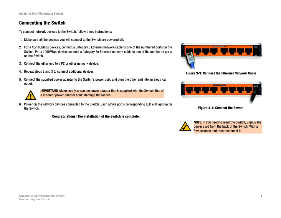 Connecting the switch | MITSUBISHI ELECTRIC EG008W User Manual | Page 11 / 25