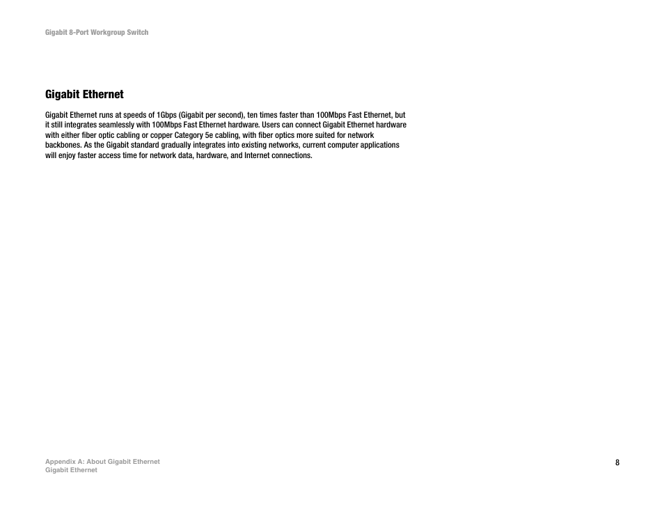 Appendix a: about gigabit ethernet | MITSUBISHI ELECTRIC EG008W User Manual | Page 12 / 25