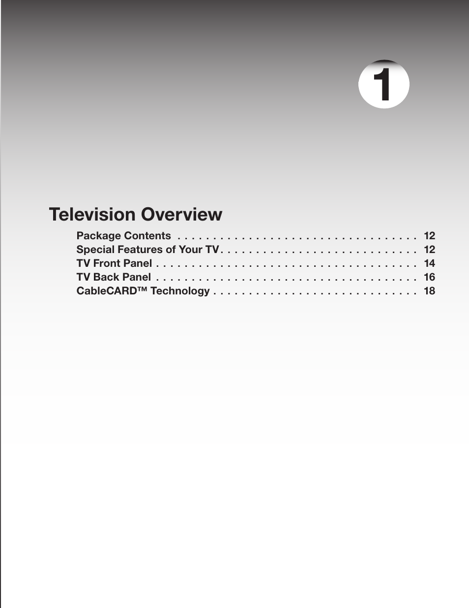 Television overview | MITSUBISHI ELECTRIC WD-57732 User Manual | Page 11 / 124