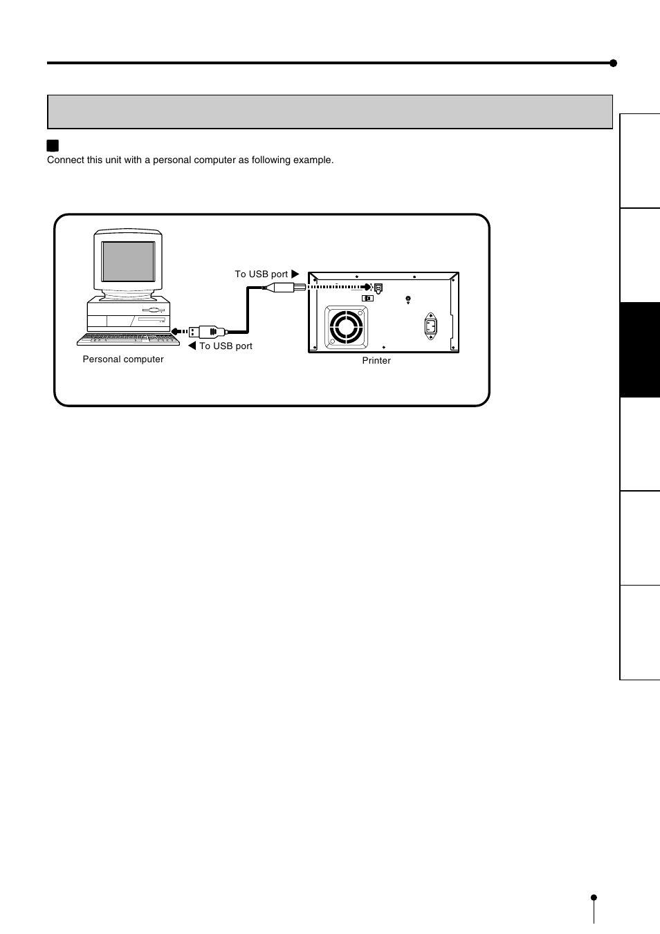 Connections, Connection with usb interface | MITSUBISHI ELECTRIC CP900DW User Manual | Page 12 / 25