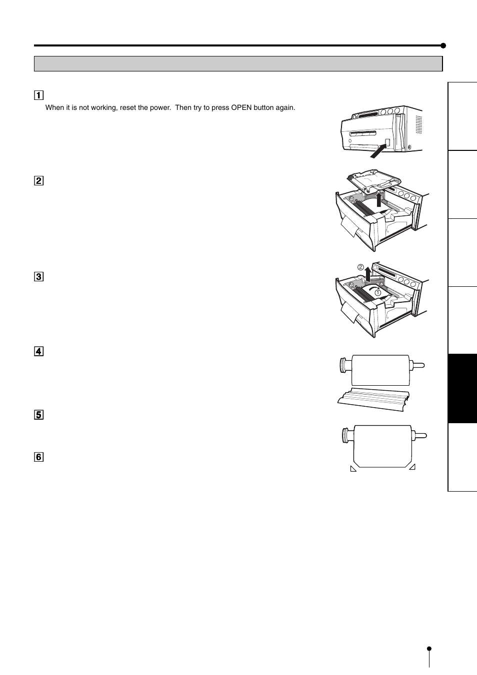 Overcoming paper jams | MITSUBISHI ELECTRIC CP900DW User Manual | Page 22 / 25
