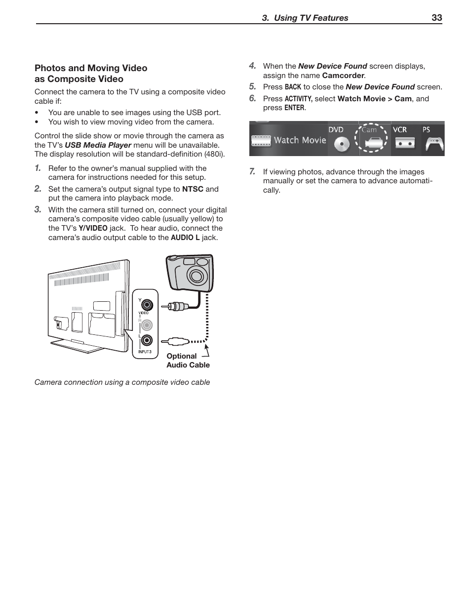 MITSUBISHI ELECTRIC MITSUBISHI ELECTRIC IMMERSIVE SOUND LCD HDTV SeriesLT-40151 User Manual | Page 33 / 96