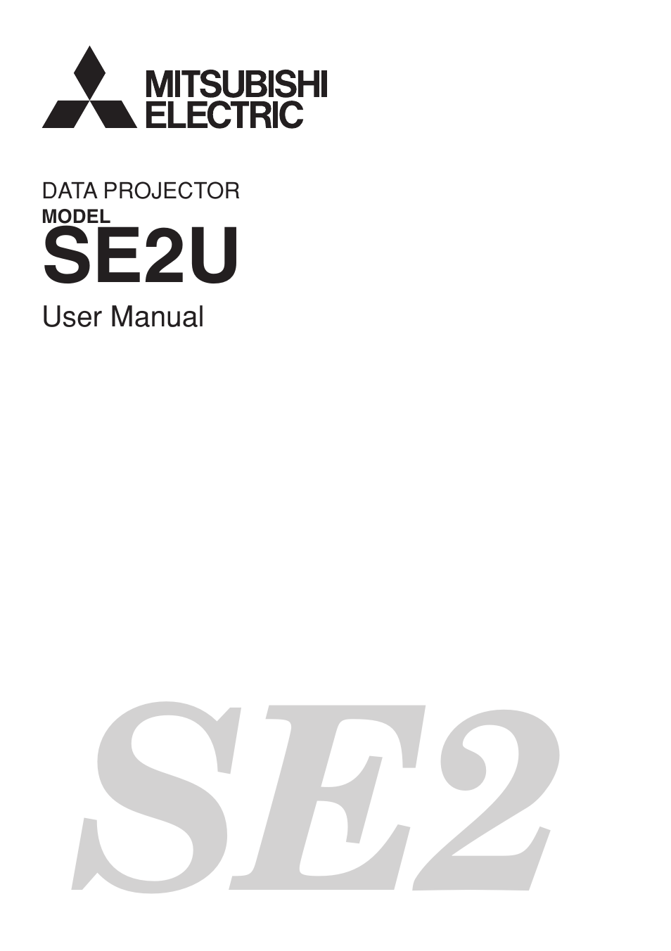 MITSUBISHI ELECTRIC SE2U User Manual | 46 pages