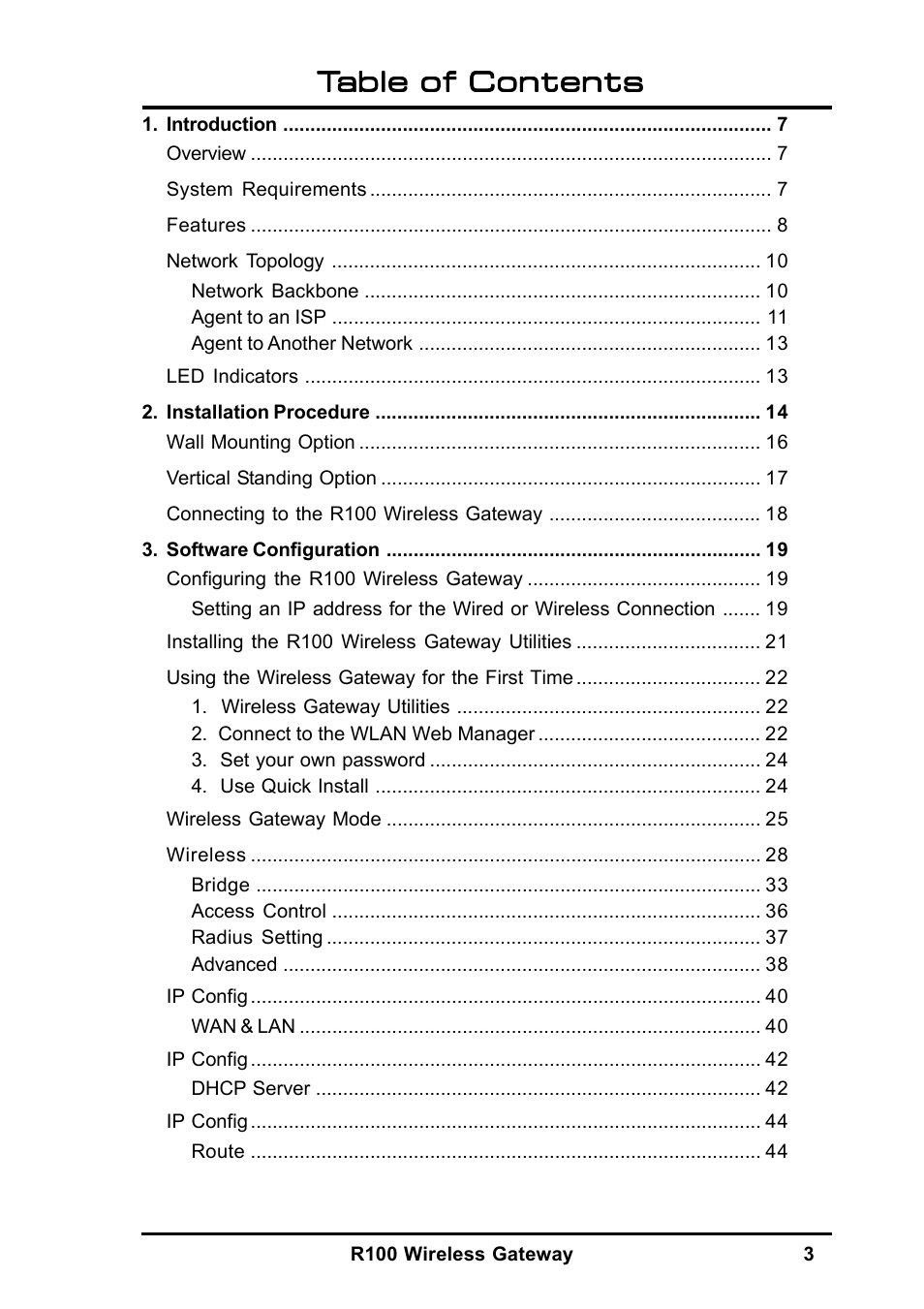 MITSUBISHI ELECTRIC R100 User Manual | Page 3 / 102