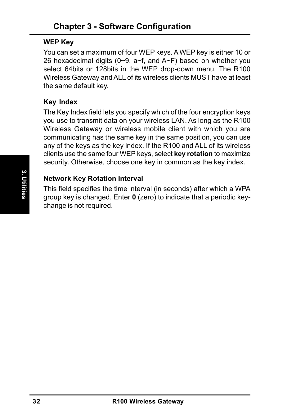 Chapter 3 - software configuration | MITSUBISHI ELECTRIC R100 User Manual | Page 32 / 102