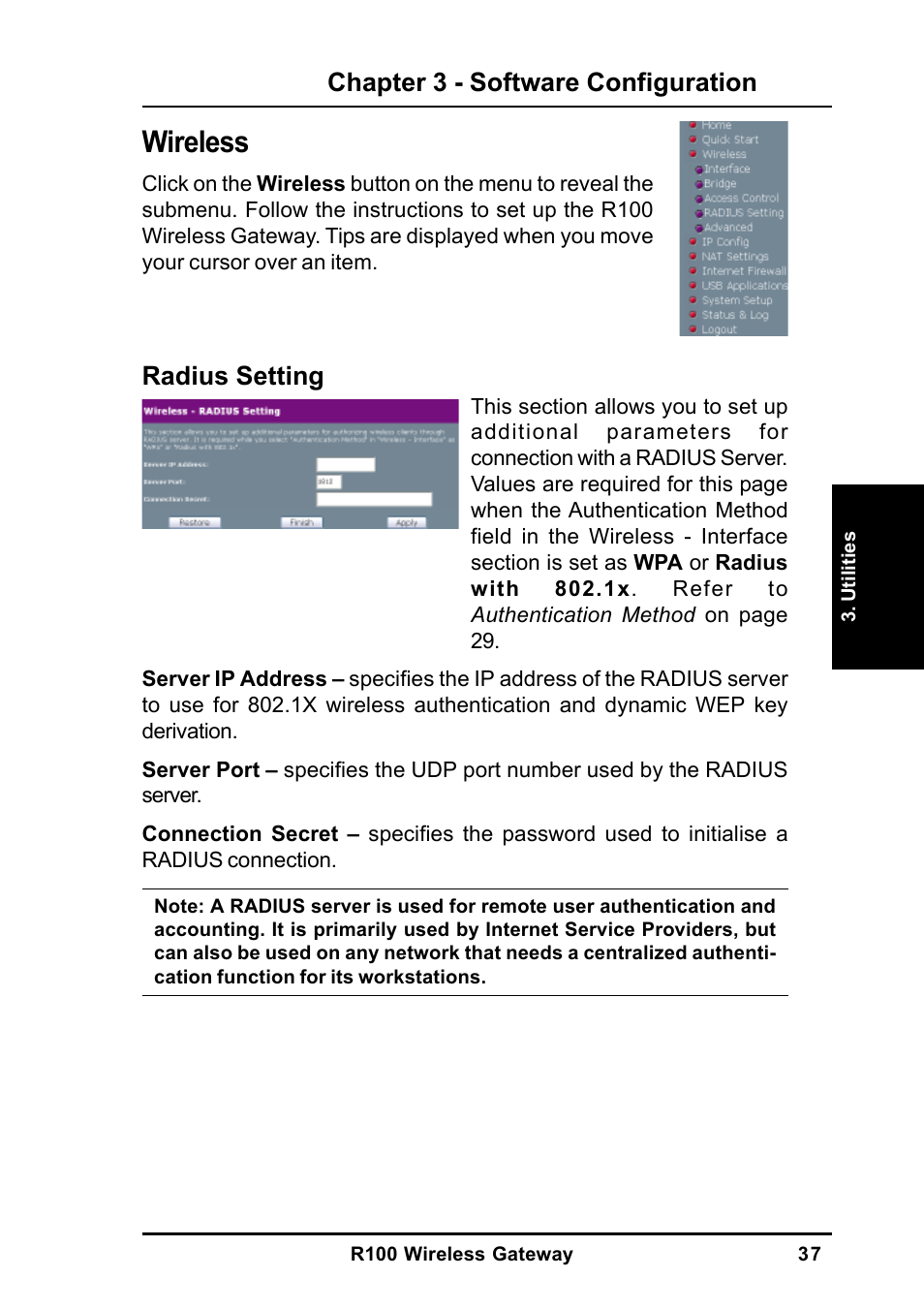 Wireless | MITSUBISHI ELECTRIC R100 User Manual | Page 37 / 102