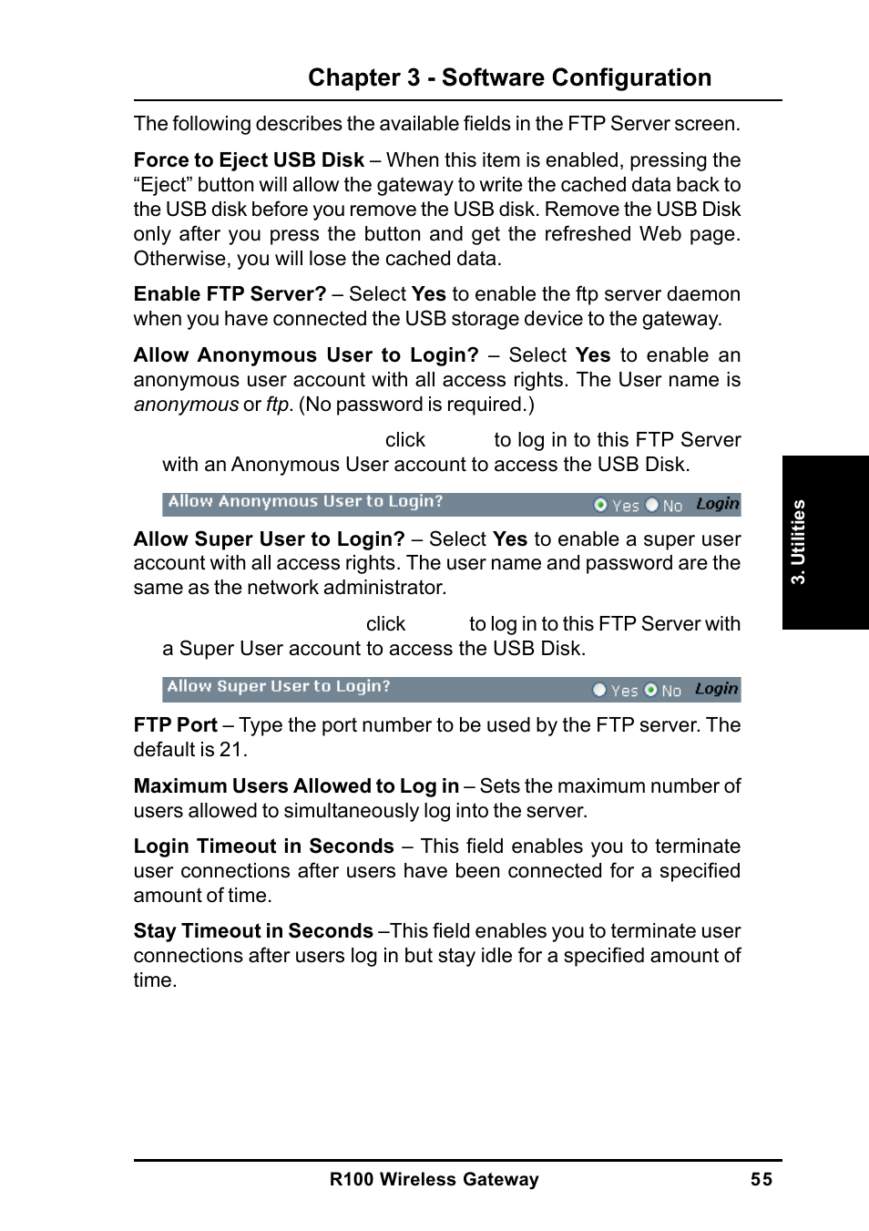 Chapter 3 - software configuration | MITSUBISHI ELECTRIC R100 User Manual | Page 55 / 102