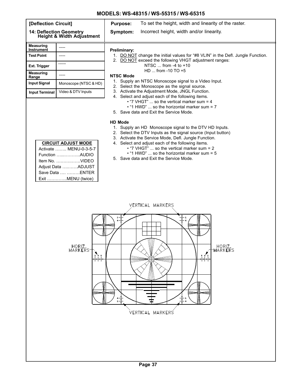 MITSUBISHI ELECTRIC WS-48315 User Manual | Page 37 / 68