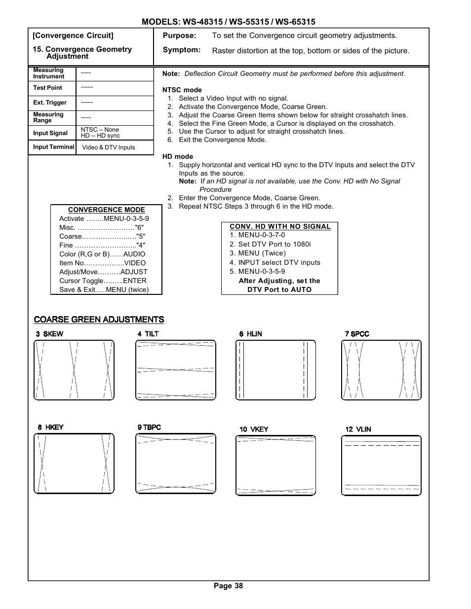 MITSUBISHI ELECTRIC WS-48315 User Manual | Page 38 / 68