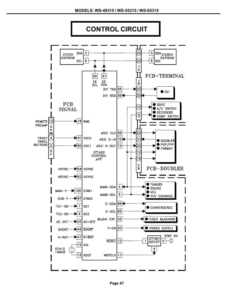 Control circuit | MITSUBISHI ELECTRIC WS-48315 User Manual | Page 67 / 68