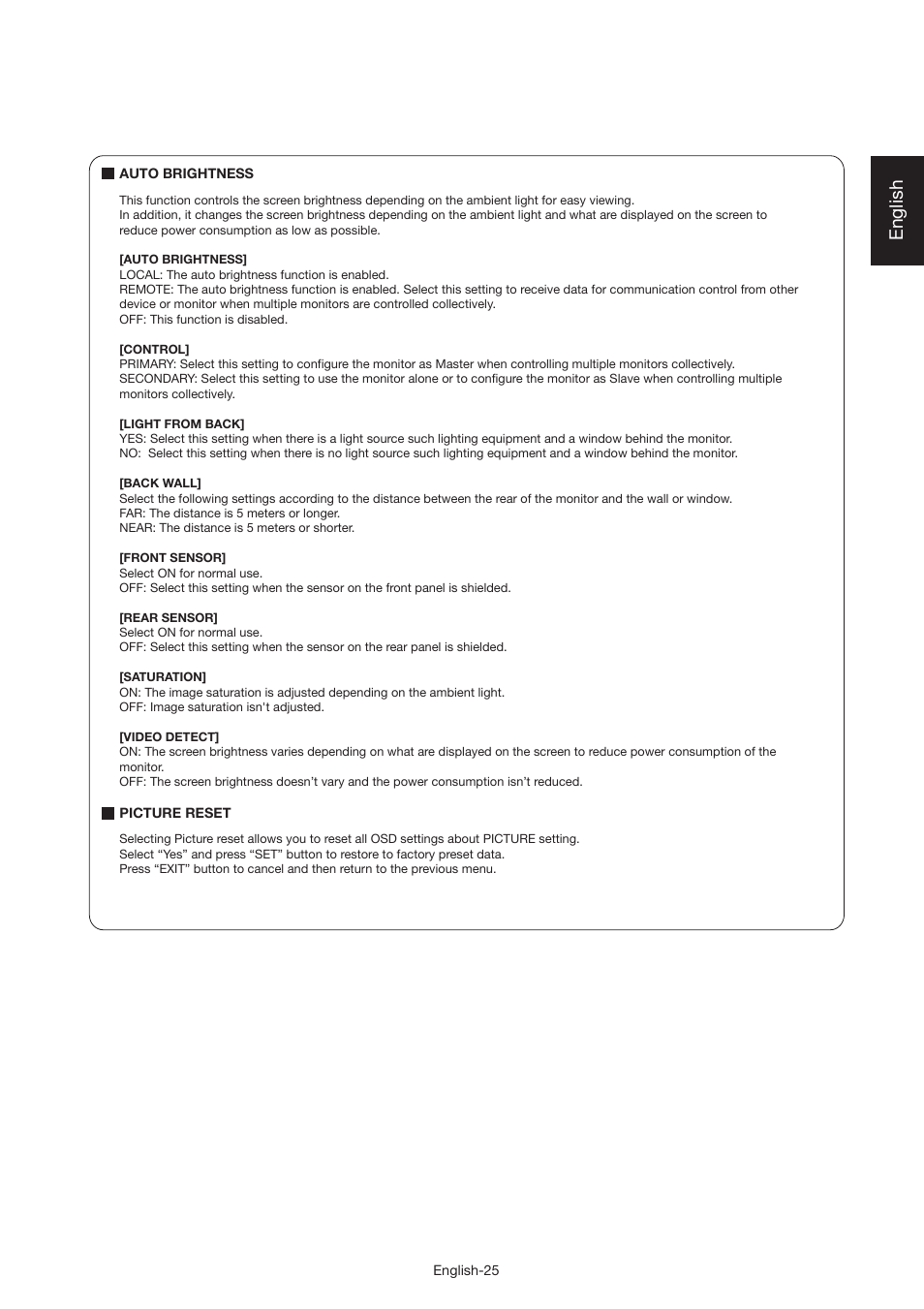 English | MITSUBISHI ELECTRIC MDT521S User Manual | Page 26 / 44