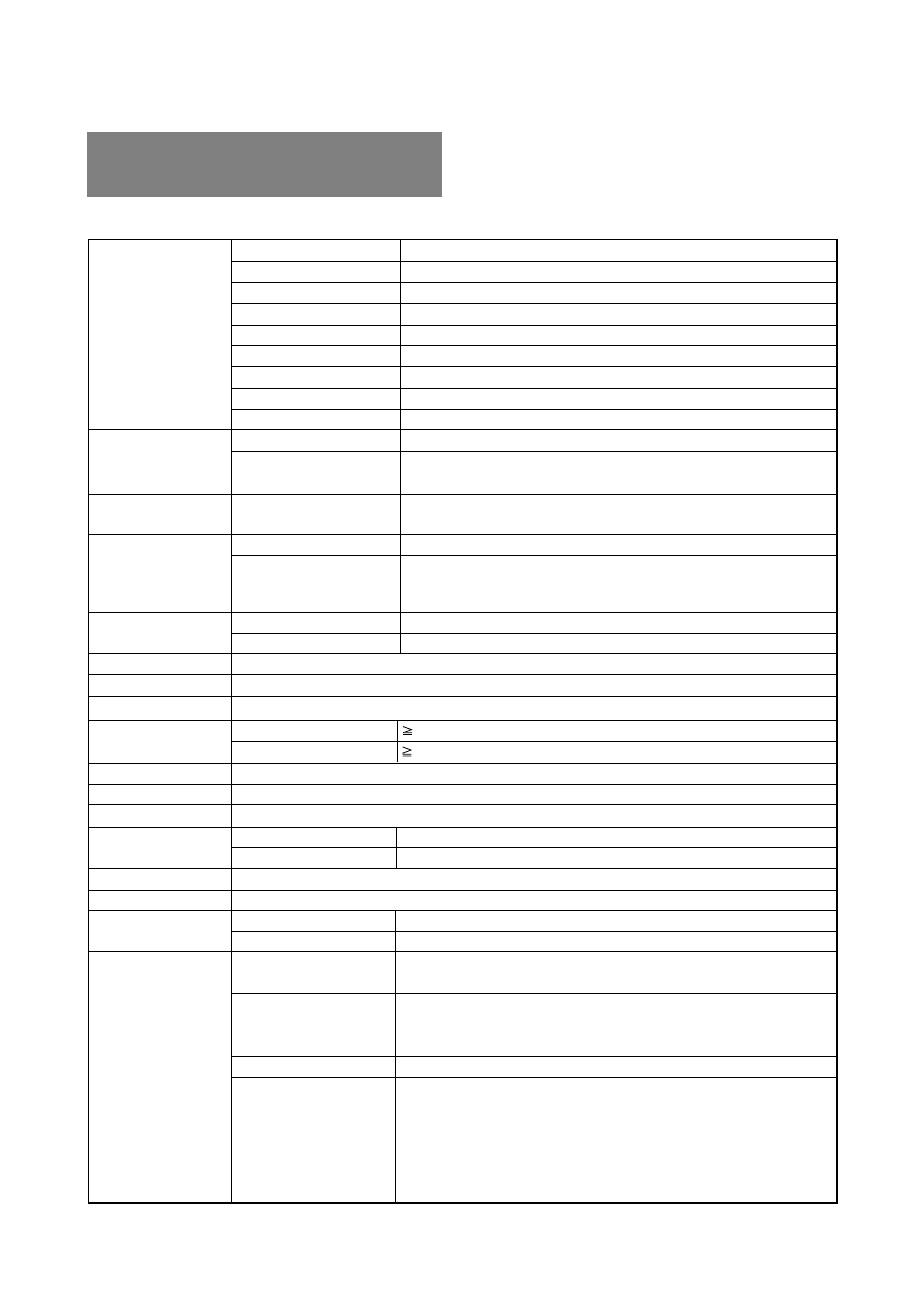 Spezifikationen | MITSUBISHI ELECTRIC 2060u User Manual | Page 33 / 84