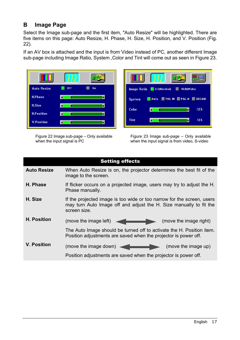 Setting effects, Mage | MITSUBISHI ELECTRIC LVP-XD10U User Manual | Page 21 / 30